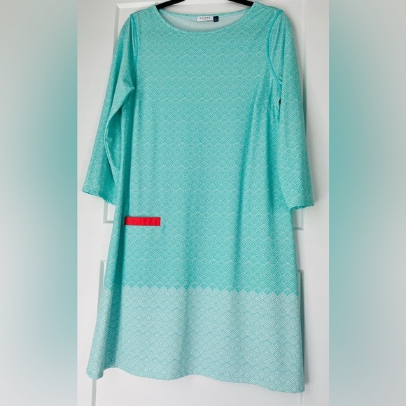 EUC Cabana Life Summer Vibes Shift Dress Resort Wear in Mint, Large‎ - Picture 7 of 10